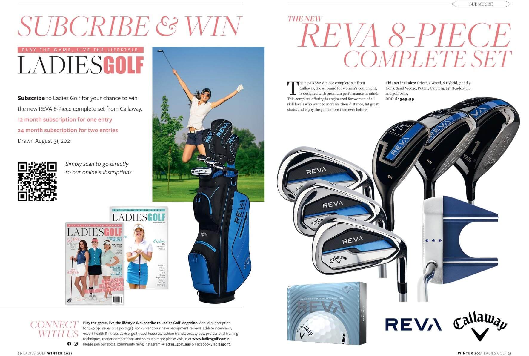 Subscribe to Ladies Golf for your chance to win!